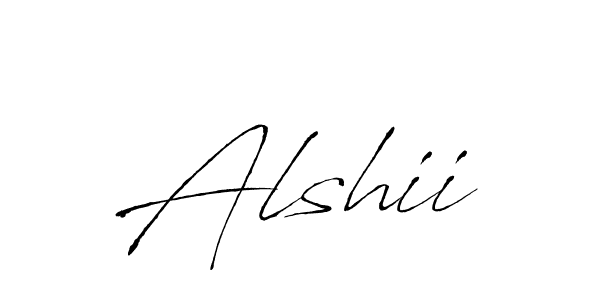 How to make Alshii name signature. Use Antro_Vectra style for creating short signs online. This is the latest handwritten sign. Alshii signature style 6 images and pictures png