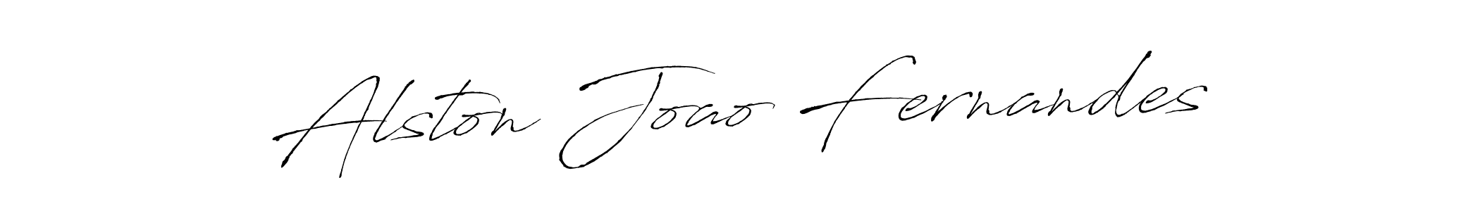 Make a beautiful signature design for name Alston Joao Fernandes. With this signature (Antro_Vectra) style, you can create a handwritten signature for free. Alston Joao Fernandes signature style 6 images and pictures png