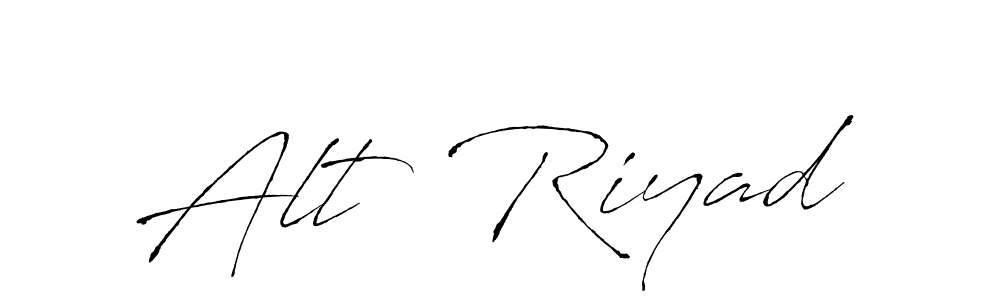 Similarly Antro_Vectra is the best handwritten signature design. Signature creator online .You can use it as an online autograph creator for name Alt  Riyad. Alt  Riyad signature style 6 images and pictures png