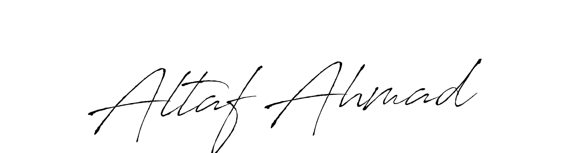 Make a beautiful signature design for name Altaf Ahmad. With this signature (Antro_Vectra) style, you can create a handwritten signature for free. Altaf Ahmad signature style 6 images and pictures png