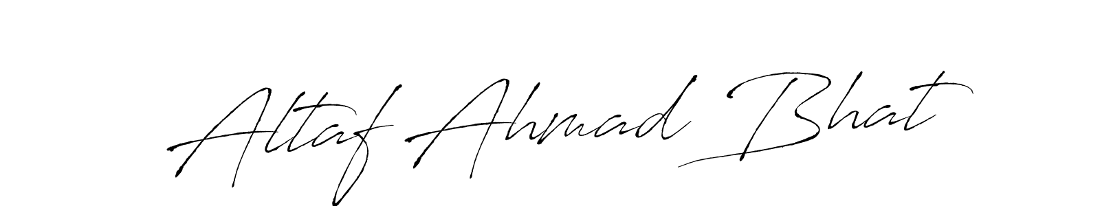 How to make Altaf Ahmad Bhat name signature. Use Antro_Vectra style for creating short signs online. This is the latest handwritten sign. Altaf Ahmad Bhat signature style 6 images and pictures png