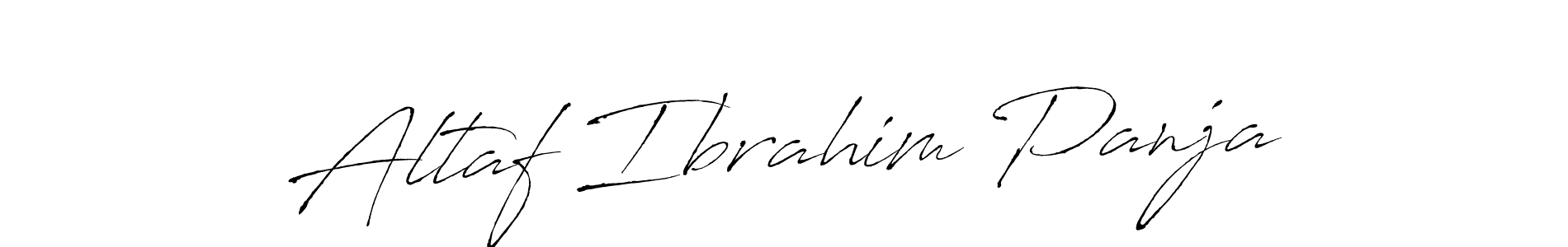 Antro_Vectra is a professional signature style that is perfect for those who want to add a touch of class to their signature. It is also a great choice for those who want to make their signature more unique. Get Altaf Ibrahim Panja name to fancy signature for free. Altaf Ibrahim Panja signature style 6 images and pictures png