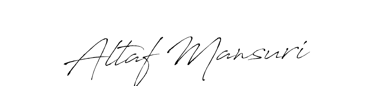 Make a beautiful signature design for name Altaf Mansuri. With this signature (Antro_Vectra) style, you can create a handwritten signature for free. Altaf Mansuri signature style 6 images and pictures png