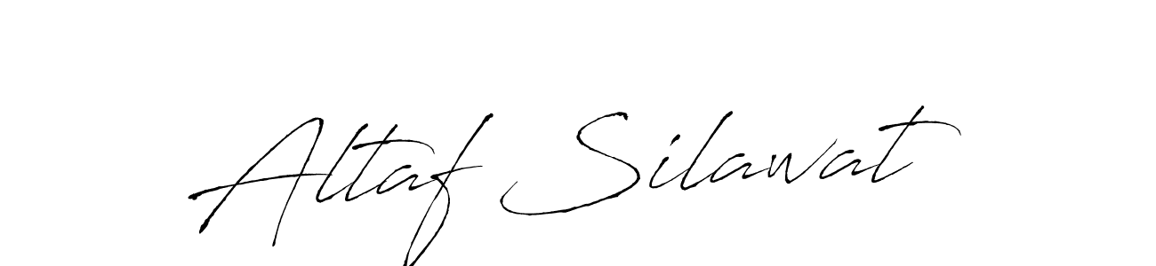 How to make Altaf Silawat name signature. Use Antro_Vectra style for creating short signs online. This is the latest handwritten sign. Altaf Silawat signature style 6 images and pictures png