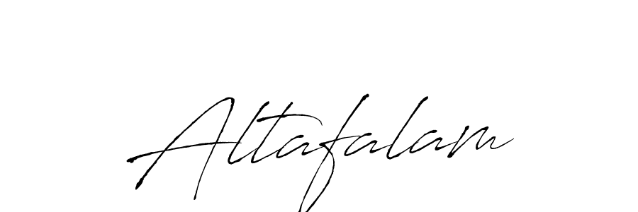 Design your own signature with our free online signature maker. With this signature software, you can create a handwritten (Antro_Vectra) signature for name Altafalam. Altafalam signature style 6 images and pictures png