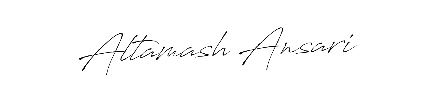 Altamash Ansari stylish signature style. Best Handwritten Sign (Antro_Vectra) for my name. Handwritten Signature Collection Ideas for my name Altamash Ansari. Altamash Ansari signature style 6 images and pictures png