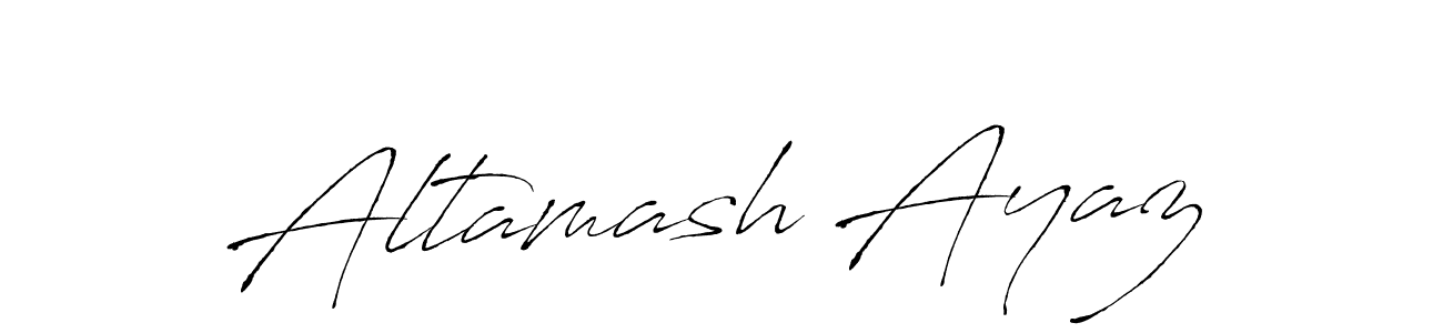 This is the best signature style for the Altamash Ayaz name. Also you like these signature font (Antro_Vectra). Mix name signature. Altamash Ayaz signature style 6 images and pictures png