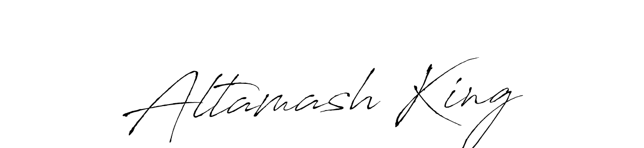 Create a beautiful signature design for name Altamash King. With this signature (Antro_Vectra) fonts, you can make a handwritten signature for free. Altamash King signature style 6 images and pictures png