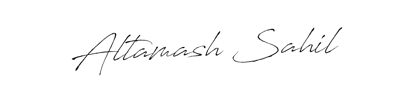 How to make Altamash Sahil signature? Antro_Vectra is a professional autograph style. Create handwritten signature for Altamash Sahil name. Altamash Sahil signature style 6 images and pictures png
