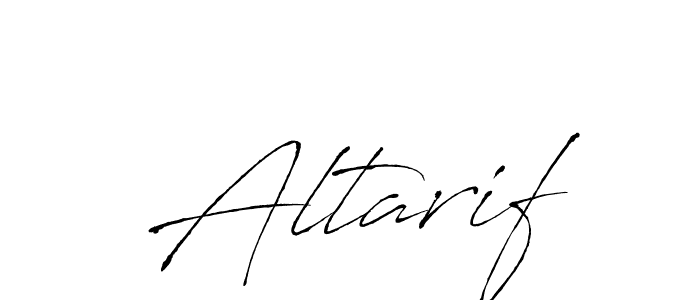 Altarif stylish signature style. Best Handwritten Sign (Antro_Vectra) for my name. Handwritten Signature Collection Ideas for my name Altarif. Altarif signature style 6 images and pictures png