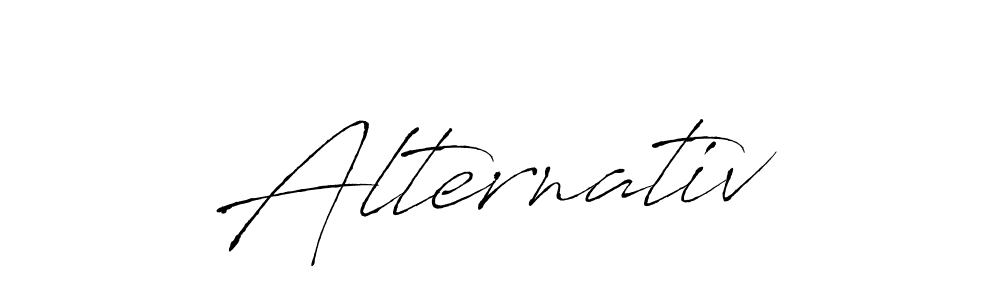 Make a beautiful signature design for name Alternativ. With this signature (Antro_Vectra) style, you can create a handwritten signature for free. Alternativ signature style 6 images and pictures png