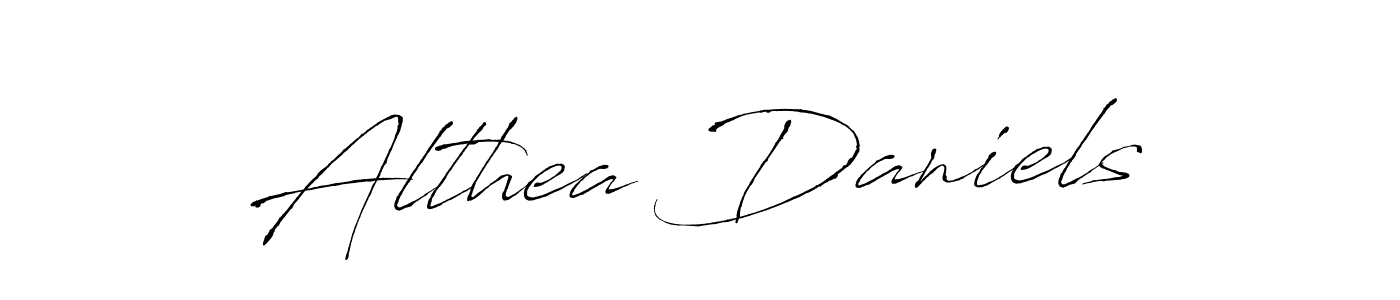 Design your own signature with our free online signature maker. With this signature software, you can create a handwritten (Antro_Vectra) signature for name Althea Daniels. Althea Daniels signature style 6 images and pictures png