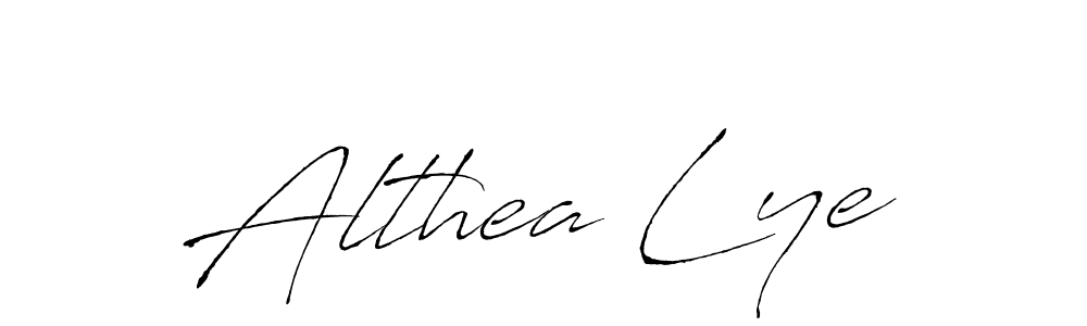 Design your own signature with our free online signature maker. With this signature software, you can create a handwritten (Antro_Vectra) signature for name Althea Lye. Althea Lye signature style 6 images and pictures png