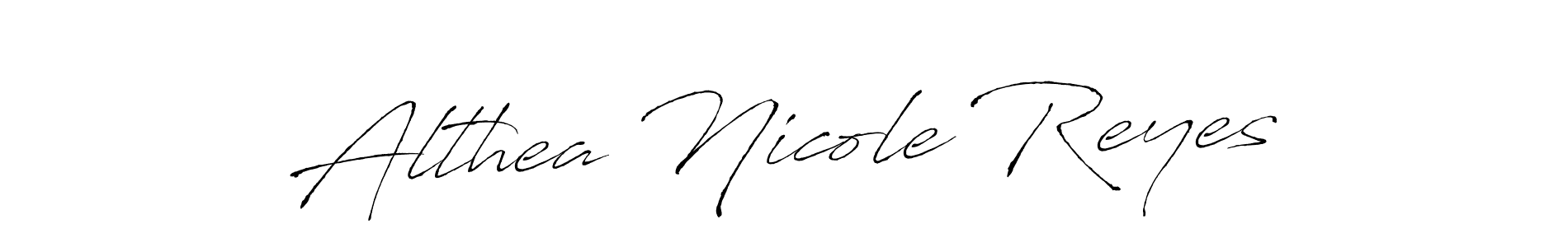 Once you've used our free online signature maker to create your best signature Antro_Vectra style, it's time to enjoy all of the benefits that Althea Nicole Reyes name signing documents. Althea Nicole Reyes signature style 6 images and pictures png