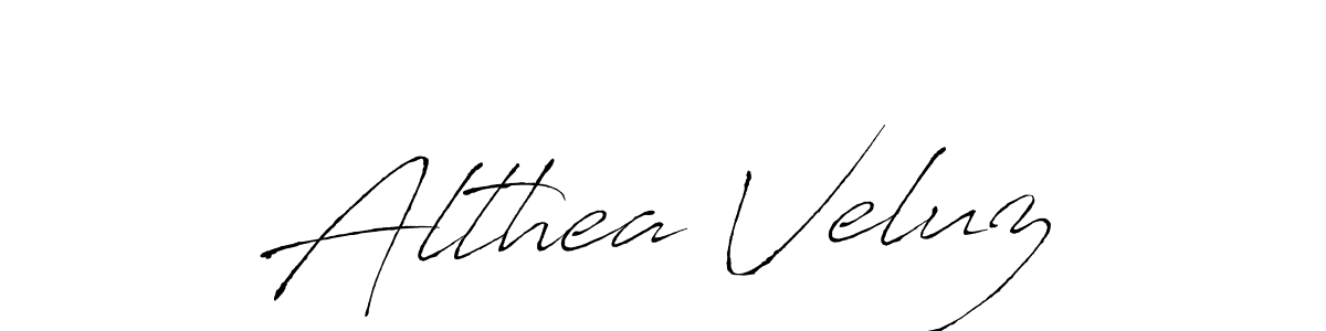 Similarly Antro_Vectra is the best handwritten signature design. Signature creator online .You can use it as an online autograph creator for name Althea Veluz. Althea Veluz signature style 6 images and pictures png