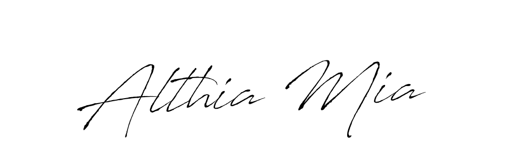 Use a signature maker to create a handwritten signature online. With this signature software, you can design (Antro_Vectra) your own signature for name Althia Mia. Althia Mia signature style 6 images and pictures png