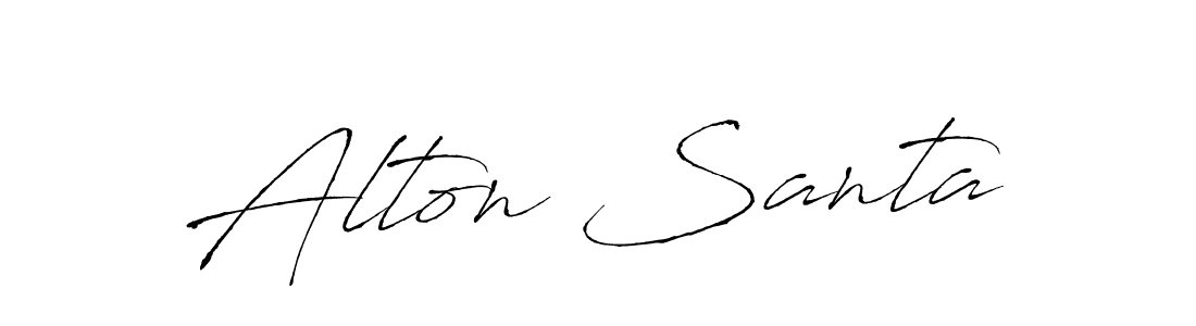 Similarly Antro_Vectra is the best handwritten signature design. Signature creator online .You can use it as an online autograph creator for name Alton Santa. Alton Santa signature style 6 images and pictures png