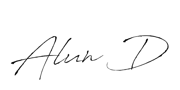 It looks lik you need a new signature style for name Alun D. Design unique handwritten (Antro_Vectra) signature with our free signature maker in just a few clicks. Alun D signature style 6 images and pictures png