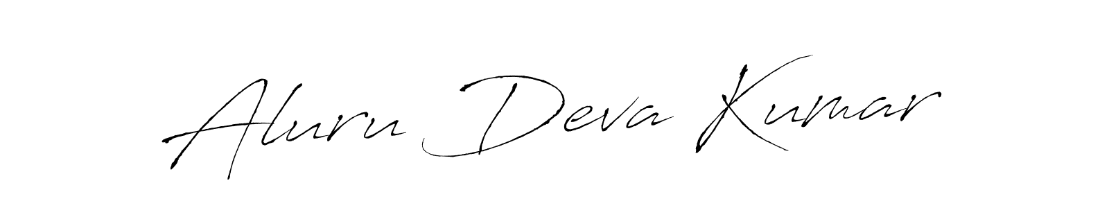 Also You can easily find your signature by using the search form. We will create Aluru Deva Kumar name handwritten signature images for you free of cost using Antro_Vectra sign style. Aluru Deva Kumar signature style 6 images and pictures png