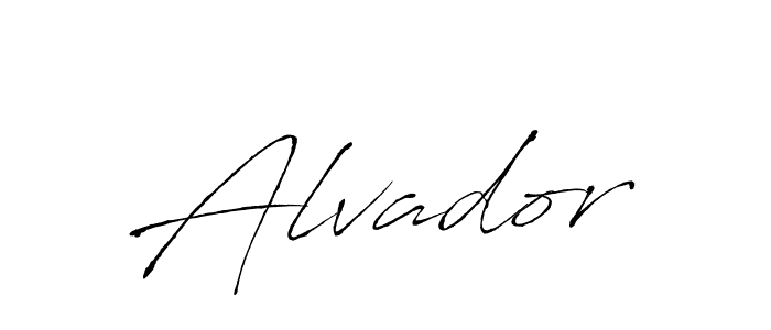 Design your own signature with our free online signature maker. With this signature software, you can create a handwritten (Antro_Vectra) signature for name Alvador. Alvador signature style 6 images and pictures png