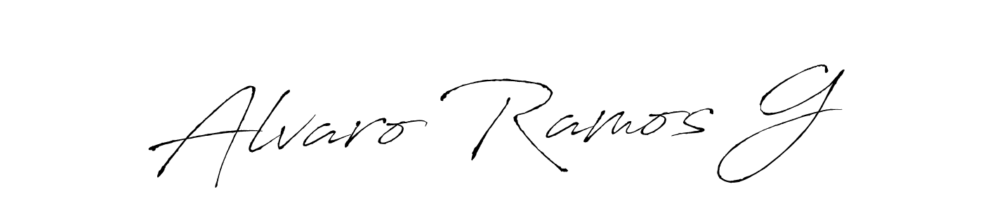 Create a beautiful signature design for name Alvaro Ramos G. With this signature (Antro_Vectra) fonts, you can make a handwritten signature for free. Alvaro Ramos G signature style 6 images and pictures png