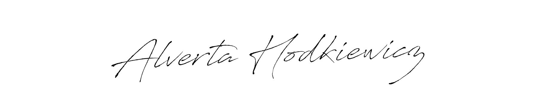 How to make Alverta Hodkiewicz signature? Antro_Vectra is a professional autograph style. Create handwritten signature for Alverta Hodkiewicz name. Alverta Hodkiewicz signature style 6 images and pictures png