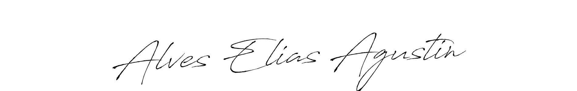 Design your own signature with our free online signature maker. With this signature software, you can create a handwritten (Antro_Vectra) signature for name Alves Elias Agustin. Alves Elias Agustin signature style 6 images and pictures png