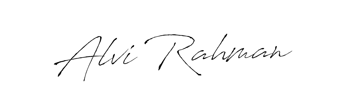 Alvi Rahman stylish signature style. Best Handwritten Sign (Antro_Vectra) for my name. Handwritten Signature Collection Ideas for my name Alvi Rahman. Alvi Rahman signature style 6 images and pictures png
