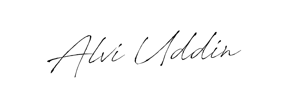 Alvi Uddin stylish signature style. Best Handwritten Sign (Antro_Vectra) for my name. Handwritten Signature Collection Ideas for my name Alvi Uddin. Alvi Uddin signature style 6 images and pictures png