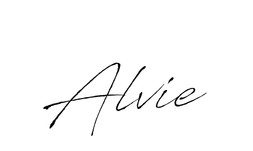 Make a beautiful signature design for name Alvie. With this signature (Antro_Vectra) style, you can create a handwritten signature for free. Alvie signature style 6 images and pictures png