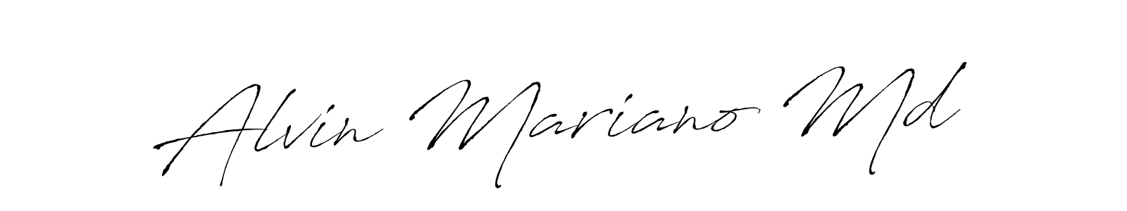 Make a beautiful signature design for name Alvin Mariano Md. With this signature (Antro_Vectra) style, you can create a handwritten signature for free. Alvin Mariano Md signature style 6 images and pictures png