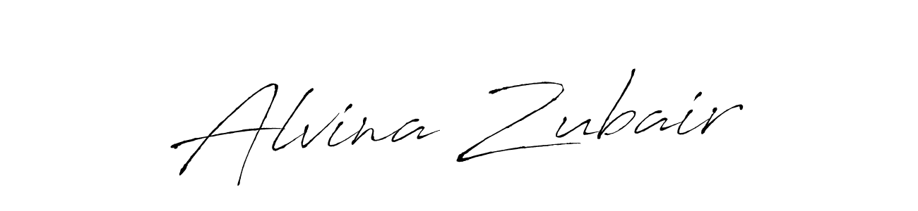 Design your own signature with our free online signature maker. With this signature software, you can create a handwritten (Antro_Vectra) signature for name Alvina Zubair. Alvina Zubair signature style 6 images and pictures png