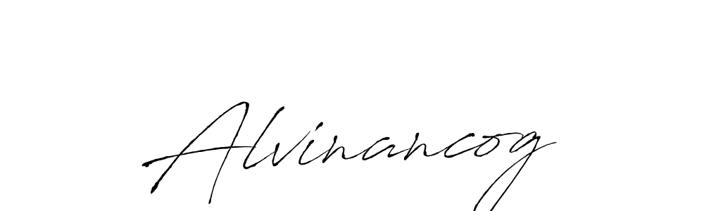 Create a beautiful signature design for name Alvinancog. With this signature (Antro_Vectra) fonts, you can make a handwritten signature for free. Alvinancog signature style 6 images and pictures png