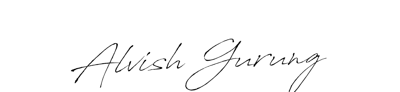 Use a signature maker to create a handwritten signature online. With this signature software, you can design (Antro_Vectra) your own signature for name Alvish Gurung. Alvish Gurung signature style 6 images and pictures png