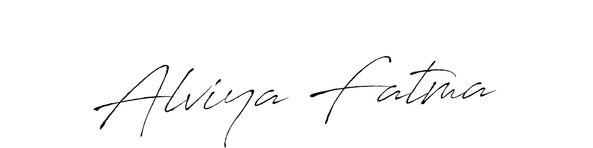 Make a beautiful signature design for name Alviya Fatma. With this signature (Antro_Vectra) style, you can create a handwritten signature for free. Alviya Fatma signature style 6 images and pictures png