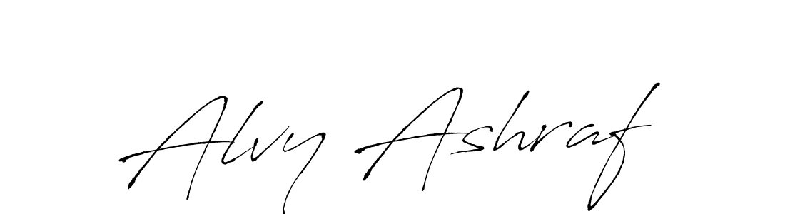 Create a beautiful signature design for name Alvy Ashraf. With this signature (Antro_Vectra) fonts, you can make a handwritten signature for free. Alvy Ashraf signature style 6 images and pictures png