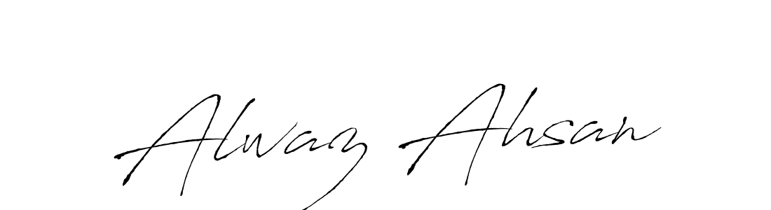 The best way (Antro_Vectra) to make a short signature is to pick only two or three words in your name. The name Alwaz Ahsan include a total of six letters. For converting this name. Alwaz Ahsan signature style 6 images and pictures png