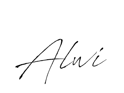Create a beautiful signature design for name Alwi. With this signature (Antro_Vectra) fonts, you can make a handwritten signature for free. Alwi signature style 6 images and pictures png