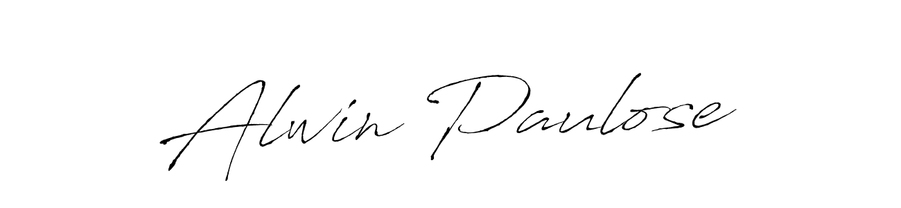 Create a beautiful signature design for name Alwin Paulose. With this signature (Antro_Vectra) fonts, you can make a handwritten signature for free. Alwin Paulose signature style 6 images and pictures png