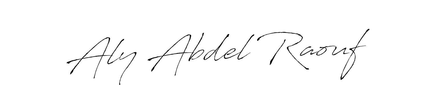 Also You can easily find your signature by using the search form. We will create Aly Abdel Raouf name handwritten signature images for you free of cost using Antro_Vectra sign style. Aly Abdel Raouf signature style 6 images and pictures png