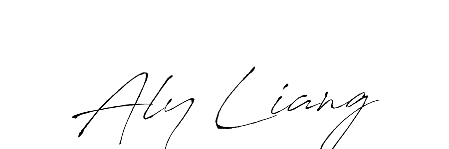 Design your own signature with our free online signature maker. With this signature software, you can create a handwritten (Antro_Vectra) signature for name Aly Liang. Aly Liang signature style 6 images and pictures png