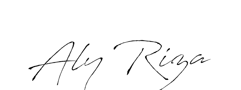 Create a beautiful signature design for name Aly Riza. With this signature (Antro_Vectra) fonts, you can make a handwritten signature for free. Aly Riza signature style 6 images and pictures png