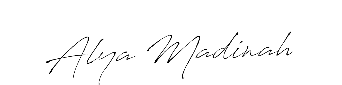 Make a beautiful signature design for name Alya Madinah. Use this online signature maker to create a handwritten signature for free. Alya Madinah signature style 6 images and pictures png