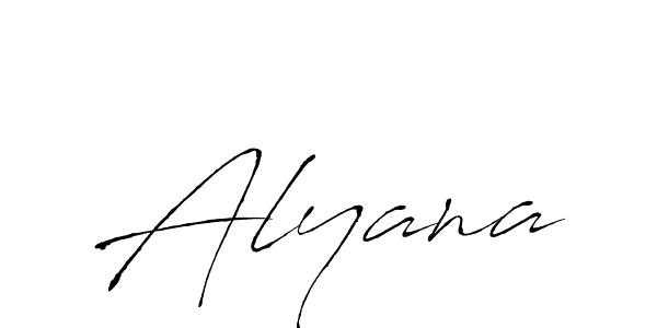 How to make Alyana signature? Antro_Vectra is a professional autograph style. Create handwritten signature for Alyana name. Alyana signature style 6 images and pictures png