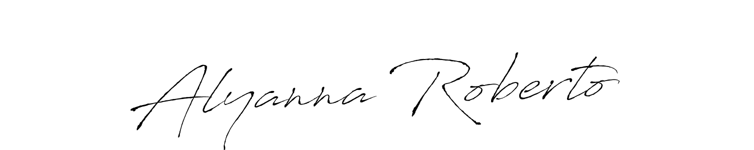 Also You can easily find your signature by using the search form. We will create Alyanna Roberto name handwritten signature images for you free of cost using Antro_Vectra sign style. Alyanna Roberto signature style 6 images and pictures png