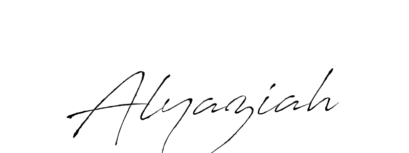 Also we have Alyaziah name is the best signature style. Create professional handwritten signature collection using Antro_Vectra autograph style. Alyaziah signature style 6 images and pictures png