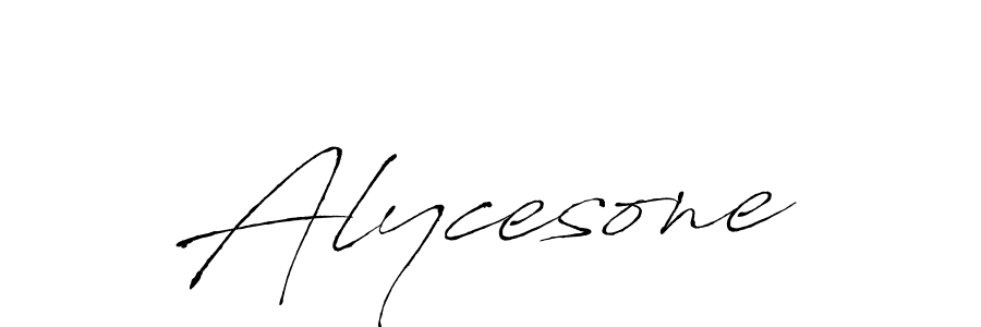 Make a beautiful signature design for name Alycesone. With this signature (Antro_Vectra) style, you can create a handwritten signature for free. Alycesone signature style 6 images and pictures png