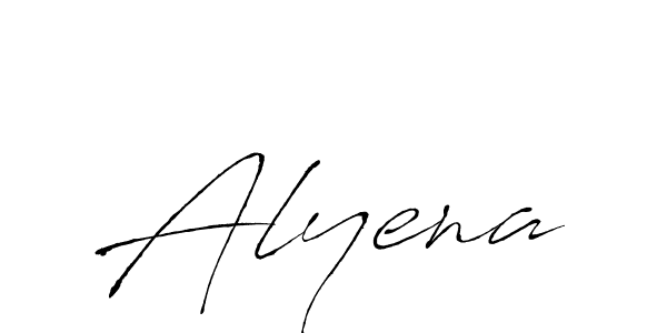 Design your own signature with our free online signature maker. With this signature software, you can create a handwritten (Antro_Vectra) signature for name Alyena. Alyena signature style 6 images and pictures png