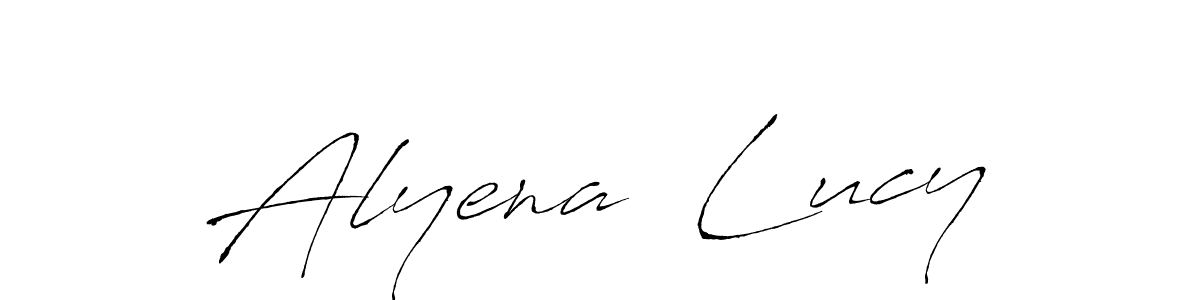 It looks lik you need a new signature style for name Alyena  Lucy. Design unique handwritten (Antro_Vectra) signature with our free signature maker in just a few clicks. Alyena  Lucy signature style 6 images and pictures png