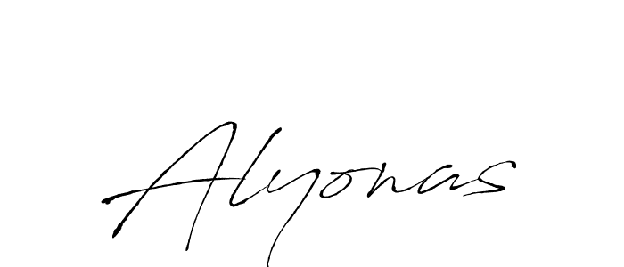 Alyonas stylish signature style. Best Handwritten Sign (Antro_Vectra) for my name. Handwritten Signature Collection Ideas for my name Alyonas. Alyonas signature style 6 images and pictures png